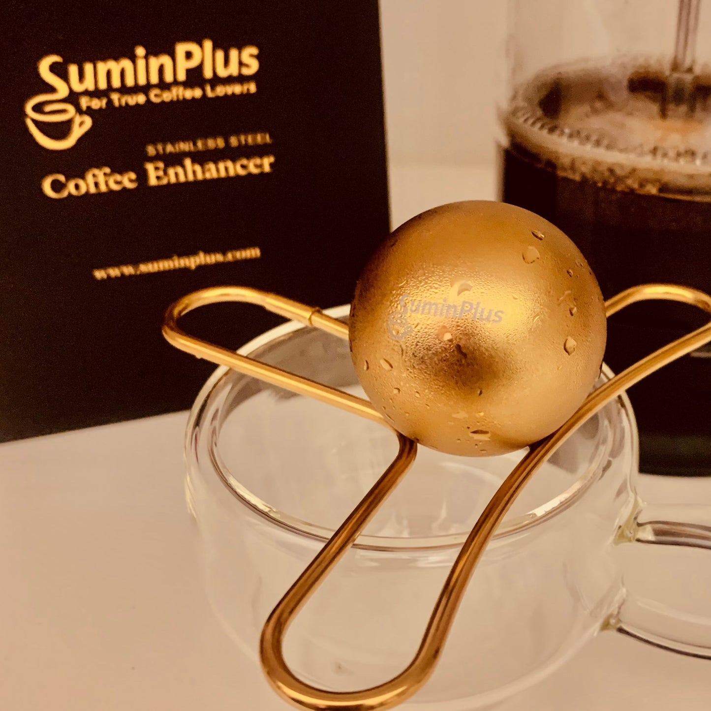 Ice Ball to Enhance Coffee, Stainless Steel Spheres to Enhance Flavor, Reusable and Eco-Friendly, Ideal for Baristas and Coffee Lovers.